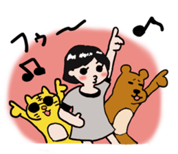 Pretty girl sticker2 sticker #12040136