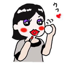 Pretty girl sticker2 sticker #12040137