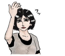 Pretty girl sticker2 sticker #12040149