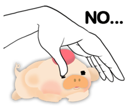 palm-size pig (ENG) sticker #12040575