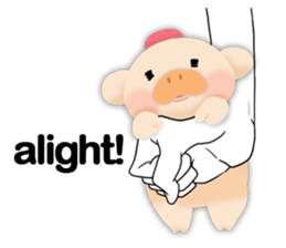 palm-size pig (ENG) sticker #12040576