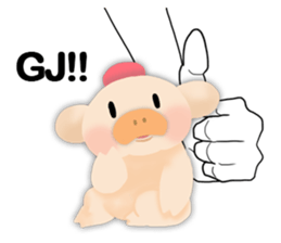 palm-size pig (ENG) sticker #12040577