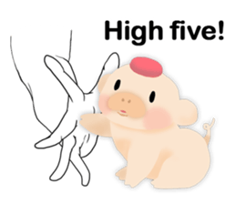 palm-size pig (ENG) sticker #12040578