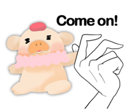 palm-size pig (ENG) sticker #12040579