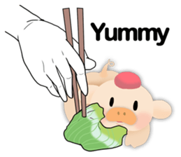 palm-size pig (ENG) sticker #12040583