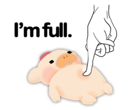 palm-size pig (ENG) sticker #12040584