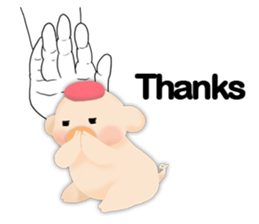 palm-size pig (ENG) sticker #12040585