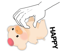 palm-size pig (ENG) sticker #12040586