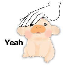 palm-size pig (ENG) sticker #12040587