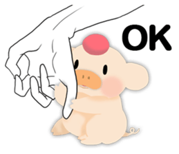 palm-size pig (ENG) sticker #12040589
