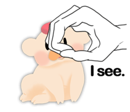 palm-size pig (ENG) sticker #12040590