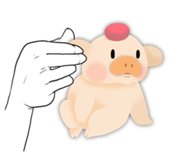 palm-size pig (ENG) sticker #12040591