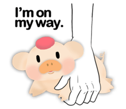 palm-size pig (ENG) sticker #12040594