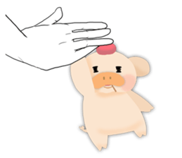 palm-size pig (ENG) sticker #12040596