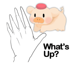 palm-size pig (ENG) sticker #12040599