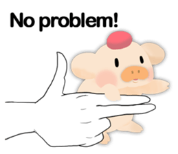palm-size pig (ENG) sticker #12040604