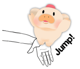 palm-size pig (ENG) sticker #12040605