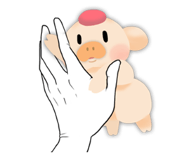 palm-size pig (ENG) sticker #12040607