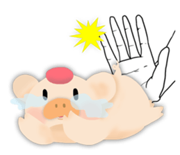 palm-size pig (ENG) sticker #12040608