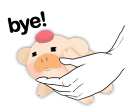 palm-size pig (ENG) sticker #12040613