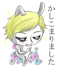 Handsome rabbit! sticker #12040696