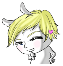 Handsome rabbit! sticker #12040710