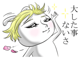 Handsome rabbit! sticker #12040712