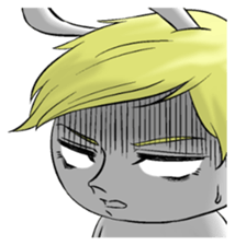 Handsome rabbit! sticker #12040718