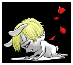 Handsome rabbit! sticker #12040720