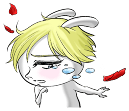 Handsome rabbit! sticker #12040721