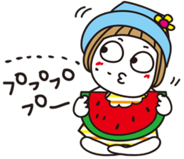 Bangs short girl vol.21 sticker #12040878