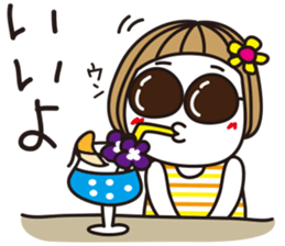 Bangs short girl vol.21 sticker #12040891