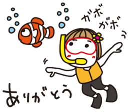 Bangs short girl vol.21 sticker #12040901