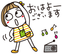 Bangs short girl vol.21 sticker #12040911