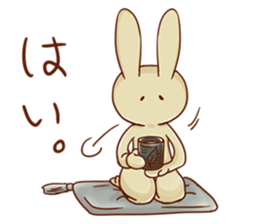 A decent rabbit sticker #12040993