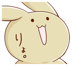 A decent rabbit sticker #12040995