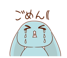 A decent rabbit sticker #12040996