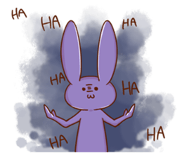 A decent rabbit sticker #12040998