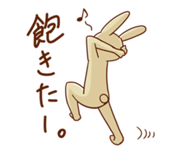 A decent rabbit sticker #12041000
