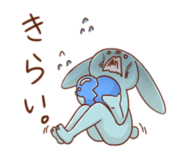 A decent rabbit sticker #12041005