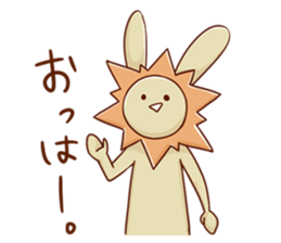 A decent rabbit sticker #12041006