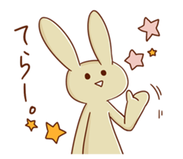 A decent rabbit sticker #12041011