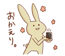 A decent rabbit sticker #12041014