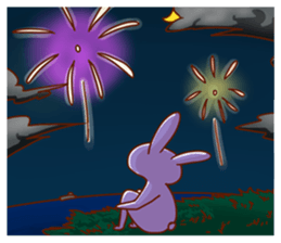 A decent rabbit sticker #12041020