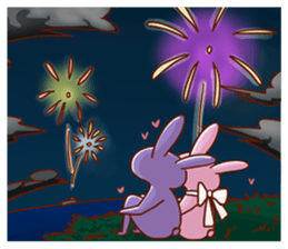 A decent rabbit sticker #12041021