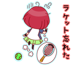 Tennis Lover Girl sticker #12041305