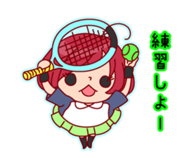 Tennis Lover Girl sticker #12041310