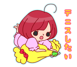 Tennis Lover Girl sticker #12041315