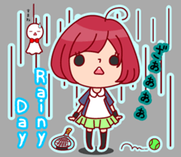 Tennis Lover Girl sticker #12041323