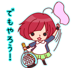 Tennis Lover Girl sticker #12041327